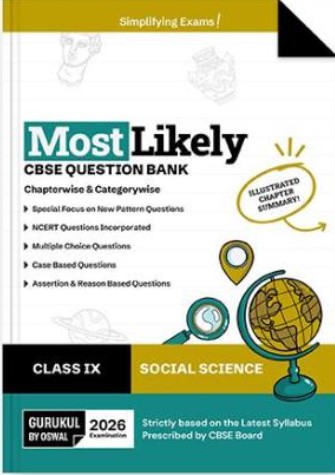 Gurukul By Oswal Social Science Most Likely Question Bank CBSE Class 9 for Exam 2026